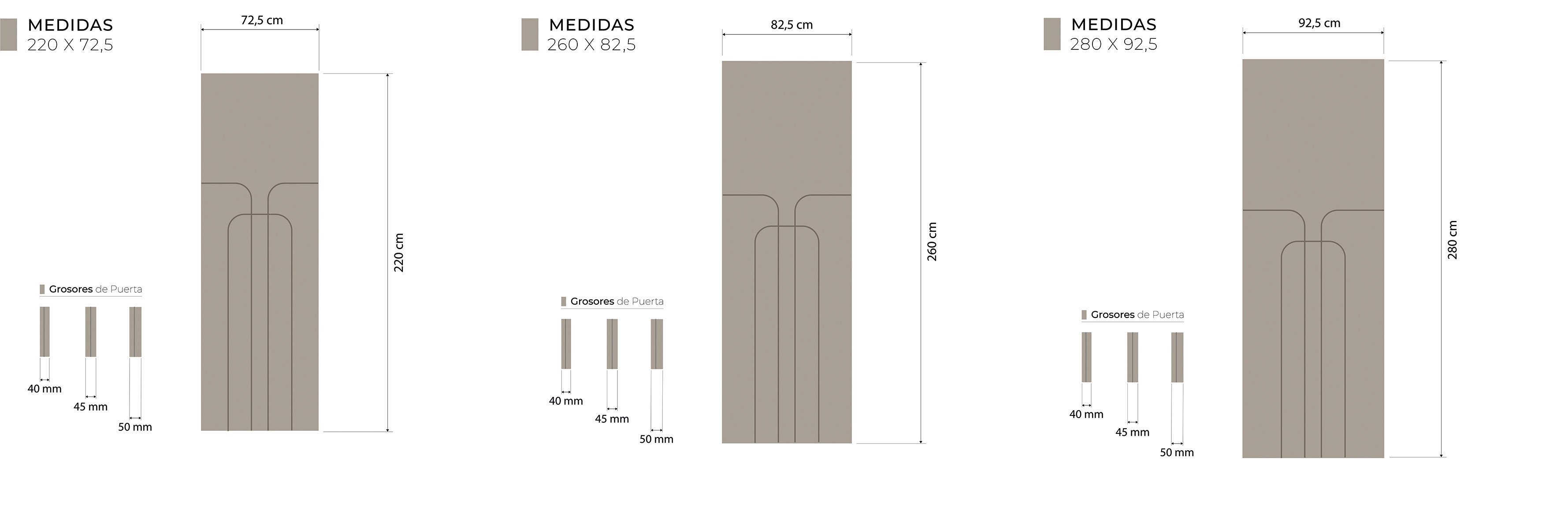 Medidas Técnicas Artax Corredera Techo